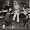 Eddie Albert and unidentified others in rehearsal for the 1955 Boston staging of the musical Reuben, Reuben