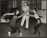Eddie Albert and unidentified others in rehearsal for the 1955 Boston staging of the musical Reuben, Reuben