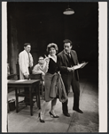 Mike Kellin, Michael Strong, Anne Jackson and Eli Wallach in the stage production Rhinoceros