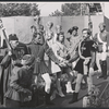 Ben Hayes, J.D. Cannon, Kathleen Widdoes and unidentified others in the stage production Richard II
