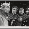 Donald Madden, unidentified, Thomas Ruisinger, and unidentified in the American Shakespeare Festival stage production Richard II