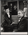 Sarah Badel and Charles Gray in the stage production The Right Honorable Gentleman