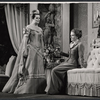 Marie Wallace and Sarah Badel in the stage production The Right Honorable Gentleman