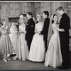 Dorothy Stickney, Sylvia Miles, Mark Dawson, Janis Hansen, Thomas Connolly, Linda Lavin and Adam Kennedy in the stage production The Riot Act