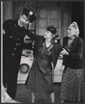 Anthony Costello, Dorothy Stickney and Ruth Donnelly in the stage production The Riot Act