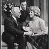 Charles Ruggles, Derek Godfrey and Betsy Palmer in the stage production Roar Like a Dove