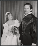 Inga Swenson and Fritz Weaver in the stage production Hamlet, Stratford, CT