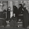 Robert Duvall [second from left], Cyril Ritchard [seated center] and unidentified others in the stage production Romulus