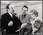 Jerome Dempsey, Ron Leibman and Lucy Saroyan in the 1970 stage production of Room Service