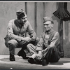 John Mills [right] and unidentified in the stage production Ross