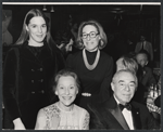 Dorothy Rodgers [seated], Mary Rodgers, Richard Rodgers and unidentified at A Celebration of Richard Rodgers, March 26, 1972