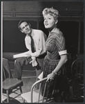 Joseph Wiseman and Shelley Winters in the stage production The Saturday Night Kid