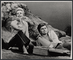 Deborah Kerr and Barry Nelson in the stage production Seascape