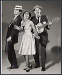 Alan Alda [at right] and unidentified others of the comedy troupe Second City, Chicago, 1950s