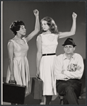 Alan Alda [at right] and unidentified others of the comedy troupe Second City, Chicago, 1950s