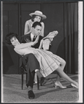 Alan Arkin [seated] and unidentified others of the comedy troupe Second City, Chicago, 1950s
