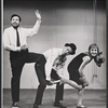 Severn Darden, Alan Arkin and unidentified in the Second City comedy troupe, Chicago, 1950s