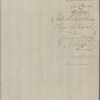 Letter to the Committee of the Merchants Traders etc. of Boston