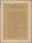 Letter to the Honble the Mayor, Recorder, Aldermen and Commonalty of the City of New York