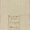 Letter to Sir Henry Clinton