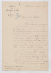 Correspondence between François Manigat & Theophile Delcassé