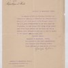 George Sylvain, Chargé d'Affaires to the Secretary of State (unidentified)