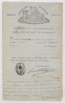Toussaint Louverture. Certificate permitting the schooner Ann Pennock of Baltimore to go from Port Republicain to Leogane