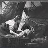 Constance Ford, Arthur Kennedy and Roy Fant [lying prone] in the stage production See the Jaguar
