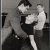 Nancy Olson, David Wayne and unidentified in rehearsal for the stage production Send Me No Flowers
