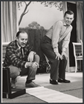 Heywood Hale Broun and David Wayne in the stage production Send Me No Flowers