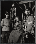Jeanne Hepple and John Colicos in the stage production Serjeant Musgrave's Dance