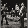 John Colicos and unidentified others in the stage production Serjeant Musgrave's Dance