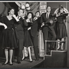 Mary Louise Wilson, Philip Bruns, Donna Sanders, Rex Robbins, Steve Roland and Ceil Cabot in the stage production Seven Come Eleven