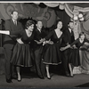 Steve Roland, Mary Louise Wilson, Philip Bruns, Donna Sanders, Rex Robbins and Ceil Cabot in the stage production Seven Come Eleven