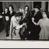 Stefan Gierasch, Paula Laurence, Shimen Ruskin, Carol Teitel, Timmy Michael, David Margulies and Nancy Franklin in the stage production Seven Days of Mourning