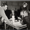 Harry Guardino, Tennessee Williams, Estelle Parsons, Brian Bedford and José Quintero in rehearsal for the stage production The Seven Descents of Myrtle
