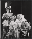 Betty Oakes, Cherry Davis and unidentified in the stage production She Shall Have Music