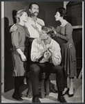 Elinor Miller, Jose Duval, James Bosotina and Anita Darian in the stage production The Shoemaker and the Peddler