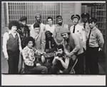 Playwright Miguel Piñero, Hollis Barnes, Bimbo, Kenny Steward, Johnny Johnson, Tito Goya, Joseph Carberry, Robert Maroff, Ben Jefferson, Felipe Torres, William Carden and unidentified others in the stage production Short Eyes