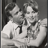 William Shatner and Julie Harris in rehearsal for the stage production A Shot in the Dark