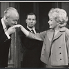 Hugh Franklin, William Shatner and Diana van der Vlis in the stage production A Shot in the Dark