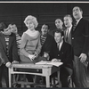 Carol Channing, Jules Munshin and ensemble in rehearsal for the stage production Show Girl
