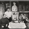 Leon Belasco, Henry Lascoe, Hildegarde Neff and David Opatoshu in the stage production Silk Stockings