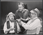 Shmulik Goldstein, Ben Bonus and Bernard Sauer in the stage production Sing Israel, Sing