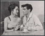 Ruth Warrick and Ron McNeil in the stage production Single Man at a Party