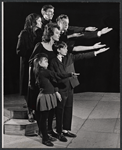 Jennifer Nebesky, Frank Kelleher, Barbara Colby, Richard Dysart, Joan Croydon and James Valentine in the 1963 stage production of Six Characters in Search of an Author