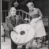 Leif Erickson and Helen Hayes in the touring production of The Skin of Our Teeth