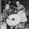 Leif Erickson and Helen Hayes in the touring production The Skin of Our Teeth