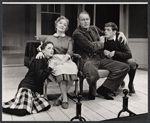 Astrid Wilsrud, Helen Hayes, Leif Erickson and Thomas Hawley in the touring production of The Skin of Our Teeth