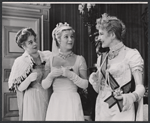 Betty Sinclair, Barbara Bel Geddes and Cathleen Nesbitt in the stage production The Sleeping Prince